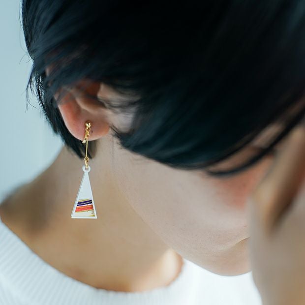 紙でできた軽くて丈夫なアクセサリー「kamimi」仙台七夕edition 《夏の