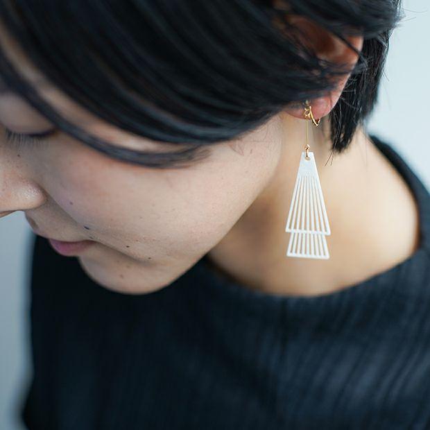 紙でできた軽くて丈夫なアクセサリー「kamimi」仙台七夕edition
